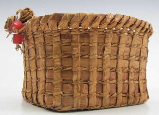  Coast Makah Indian Berry Basket 7 x 4 by Deanna Buzzell Gray