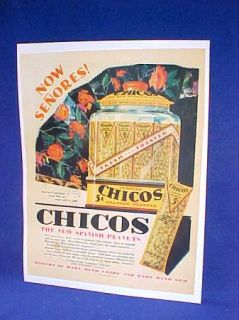 Large Curtiss Chicos Peanut 5c Jar Sign Toms Store
