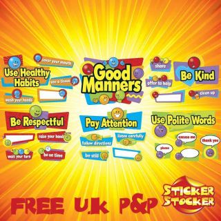 Good Manners Bulletin Board Large Classroom Display Banner Set