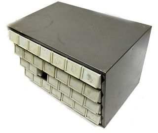 27 drawer parts bin cabinet assorted fasteners