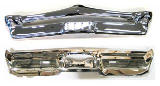 67 GTO Front and Rear Bumper Set Triple Chrome Plated New