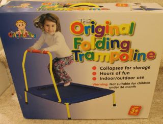  Company Child Kid Trampoline Foldable Jumping Handle Boy Girl