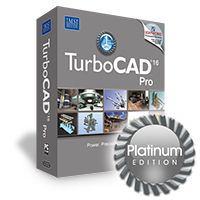 TurboCAD Pro 16 Platinum Edition 2D 3D CAD Software