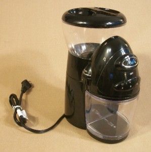 melitta burr mill coffee grinder model mebg8b black
