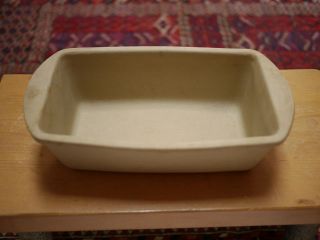   086 Stoneware Ceramic Loaf Bread Cake Baking Pan 9 USA Made