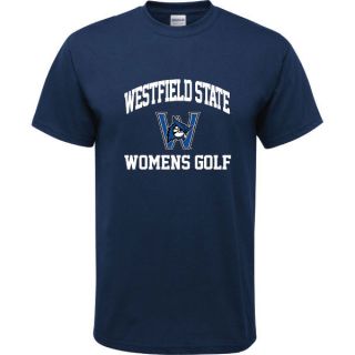 Westfield State Owls Navy Youth Womens Golf Arch T Shirt