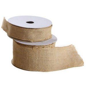 inches Wide Burlap Craft Sewing Ribbon on Spool 10 Yards