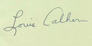 Louis Calhern Vintage 1930s Original Signed Album Page Autographed 
