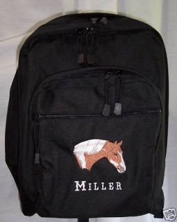 Paint Horse Backpack School Book Bag Personalized Pinto