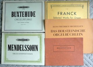 Buxtehude Mendelssohn Franck Bornefeld Church Organist Organ Music 