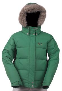 Special Blend Puffy Down Snowboard Jacket Fluff Green Womens Medium 