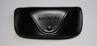 New Bvlgari 6033 Silver Frame Black Arms Blue Lenses Designer 