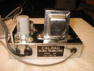 Here is a Calrad Model SPR Stereo Tube Preamp using 2  12AX7 tubes 