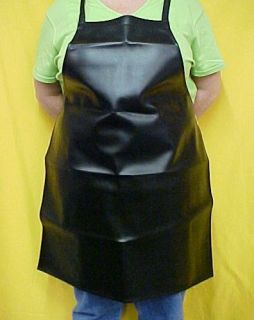 butcher craft vinyl restaurant bib apron usa black nwt