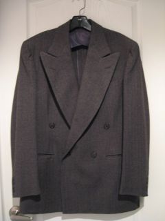  1940s Gray Pinstripe Double Breasted Suit