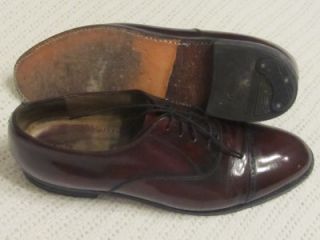 Johnston Murphy Optima Dress Shoe Cap Toe Oxfords Burgundy Leather Sz 