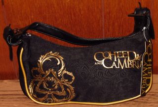 Coheed Cambria Handbag Bag Purse Licensed Black Gold New