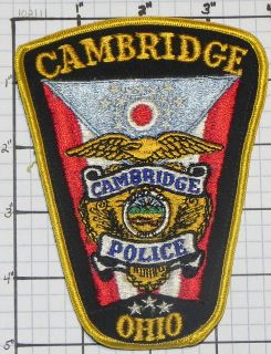  Ohio City of Cambridge Police Dept Patch