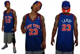 Marcus Camby New York Knicks 100 Original 1990s Vintage NBA Jersey 