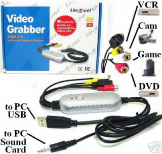   Grabber Capture in VCR Camcorder 8mm VHS Tape DVD Maker Adapter