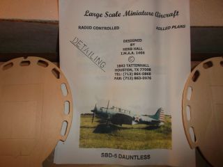   RARE LARGE SCALE MINIATURE AIRCRAFT R C DOUGLAS SBD 5 DAUNTLESS 61 W S