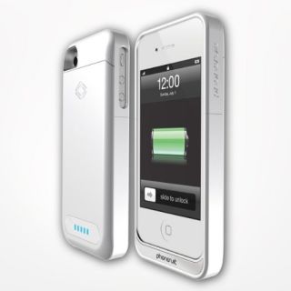 New Phonesuit Elite Battery Case White for iPhone 4 and iPhone 4S 