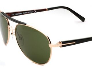 New Tom Ford Camillo Sunglasses TF 113 /s 28N Black And Gold Aviator 
