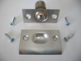 New Cabinet Interior Door Ball Catch Satin Chrome Spring Loaded 1 x 2 