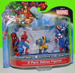 Marvel Spiderman Captain America Cake Toppers Avengers wolve Figure 