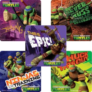   Teenage Mutant Ninja Turtles Stickers Party Favors Teacher Supply TMNT