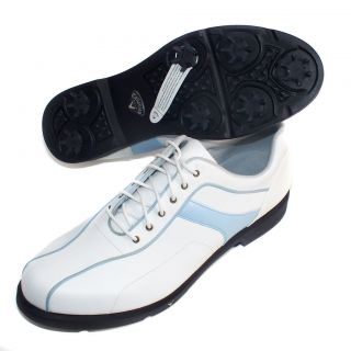 Callaway W206 14 CG Sport Comfort Thin Saddle Ladies Golf Shoes Wht 