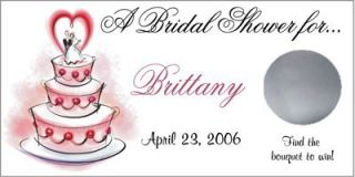 20 Wedding Cake Bridal Shower Scratch Offs Cards Favors