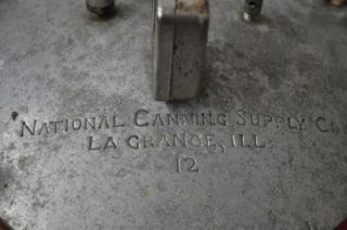   QUART PRESSURE CANNER/COOKER NATIONAL CANNING SUPPLY CO. Item #8173
