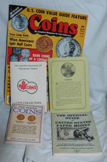 Lot US Coin Coins Canadian Coins US Paper Money Guides Old and Older 