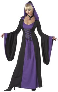Womens Purple Robe Medieval Vampire Halloween Costume