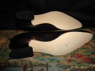 California Magdesians Womens Leather Heels Career Shoes Size 9 1 2 