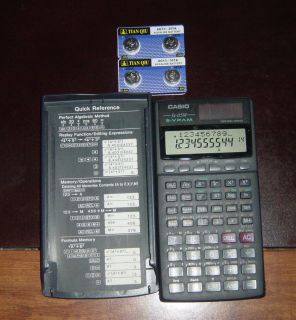   Solar Battery Scientific Calculator Plus 5 Fresh LR44 Batteries