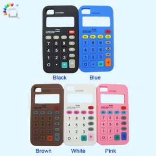 1x New Calculator Style Silicone Case Cover Skin for Apple iPhone 4 4S 