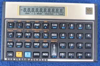 Hewlett Packard HP 12C Financial Calculator w Case 