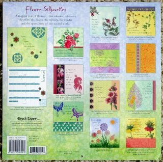 2011 Flower Silhouettes Magical Floral Wall Calendar