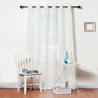 features of wide width crushed voile sheer grommet top curtain