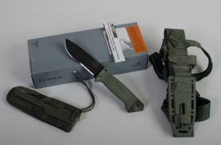 Gerber LMF II 1627 Asek Survival Knife w Sheath Foilage Green