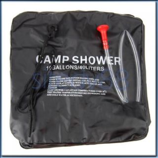 40L Camping Hiking Shower Bag Case Solar Heating 10gal