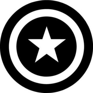 Captain America Shield Vinyl Sticker Decal Avengers Choose Size and 