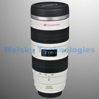 Canon EOS Camera Lens Mug Coffee Cup EF 70 200mm STAINLESS STEEL 