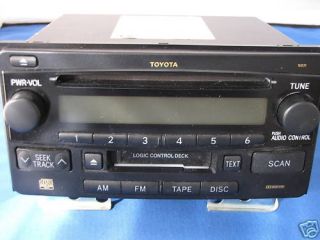 TOYOTA CAR TRUCK FUJITSU COMPACT DISC CD CASSETTE PLAYER 86120 IN DASH 