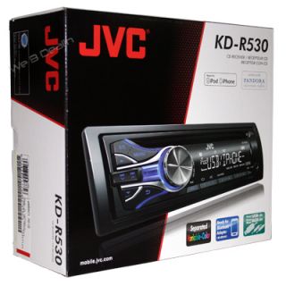 JVC KD R530 Car Audio In Dash CD Player Receiver Dual Aux In iPod 