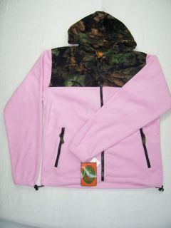  Burly Girl Pink Camo Fleece Jacket