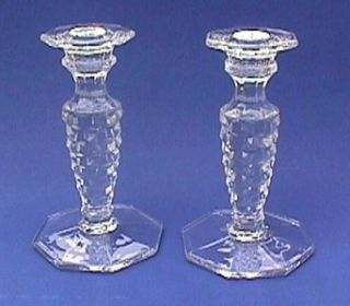   AMERICAN Vtg 6 1/4 CANDLESTICKS Candle Holders 2 Pieces SET Nice