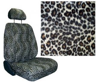 Beige Tan Black Cheetah Car SUV Truck Seat Covers & Accessories #4
